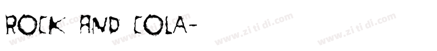 Rock And Cola字体转换